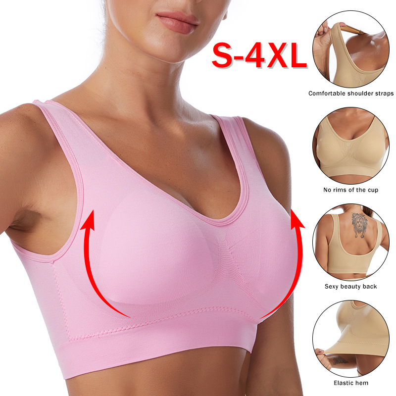 Bralette Triangle Set - セクシーな女性のブラジャープラスサイズのシームレスな通気性のブラジャーワイヤーフリー Bralette 下着快適なアクティブパッド入りブラジャークロップトップ