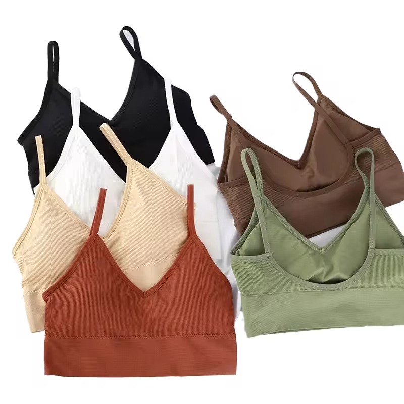 Bralette Triangle Set - シームレスな女性プッシュアップブラジャー美しいバックブラジャーフィットネストップスブラジャー Bralette 女性チューブトップ下着 Bralet 胸パッド