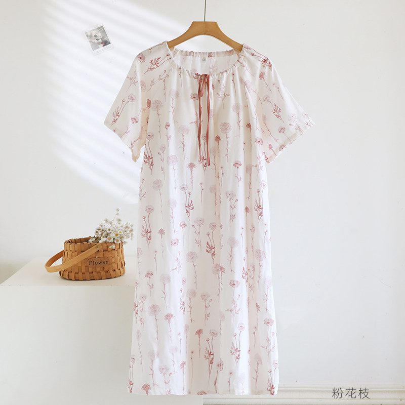 1ピースレディースナイトガウン、カジュアルプルオーバースリー - Midi Skirt Floral のレビューと価格