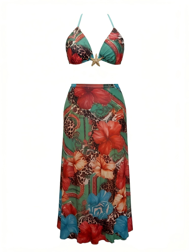 女性プラスサイズ夏ボヘミアン花柄マキシドレスホルターネックバ - Maxi Dress Halter のレビューと価格