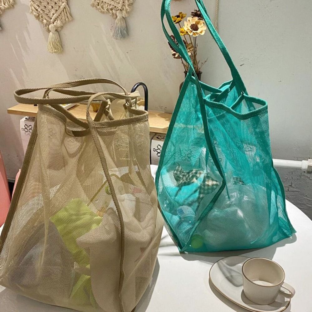 メッシュビーチバッグ 軽量、通気性があり、速乾性のあるトラベ - Tote Bag Beach のレビューと価格