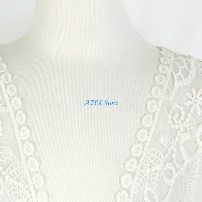 U13C 女性夏のレースオープンフロント着物カーディガンかぎ - Kimono Sheer Floral のレビューと価格