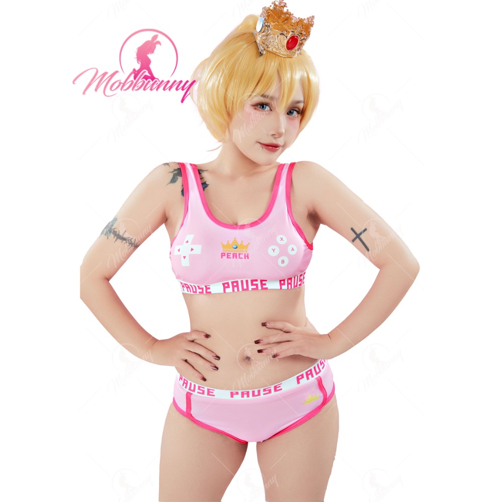 モブニー-ピーチのエキゾチックなスポーツブラレット,タンクト - Bralette Triangle Set のレビューと価格