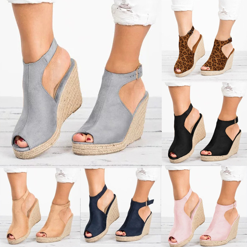 女性用ヒールサンダル、エスパドリーユ、コンフォートバックルス - Wedge Espadrille Women のレビューと価格