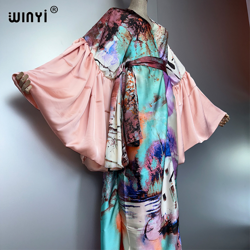 WINYI サマーキモノ パーティー ドレス ビーチウェア  - Cover Up Kaftan のレビューと価格