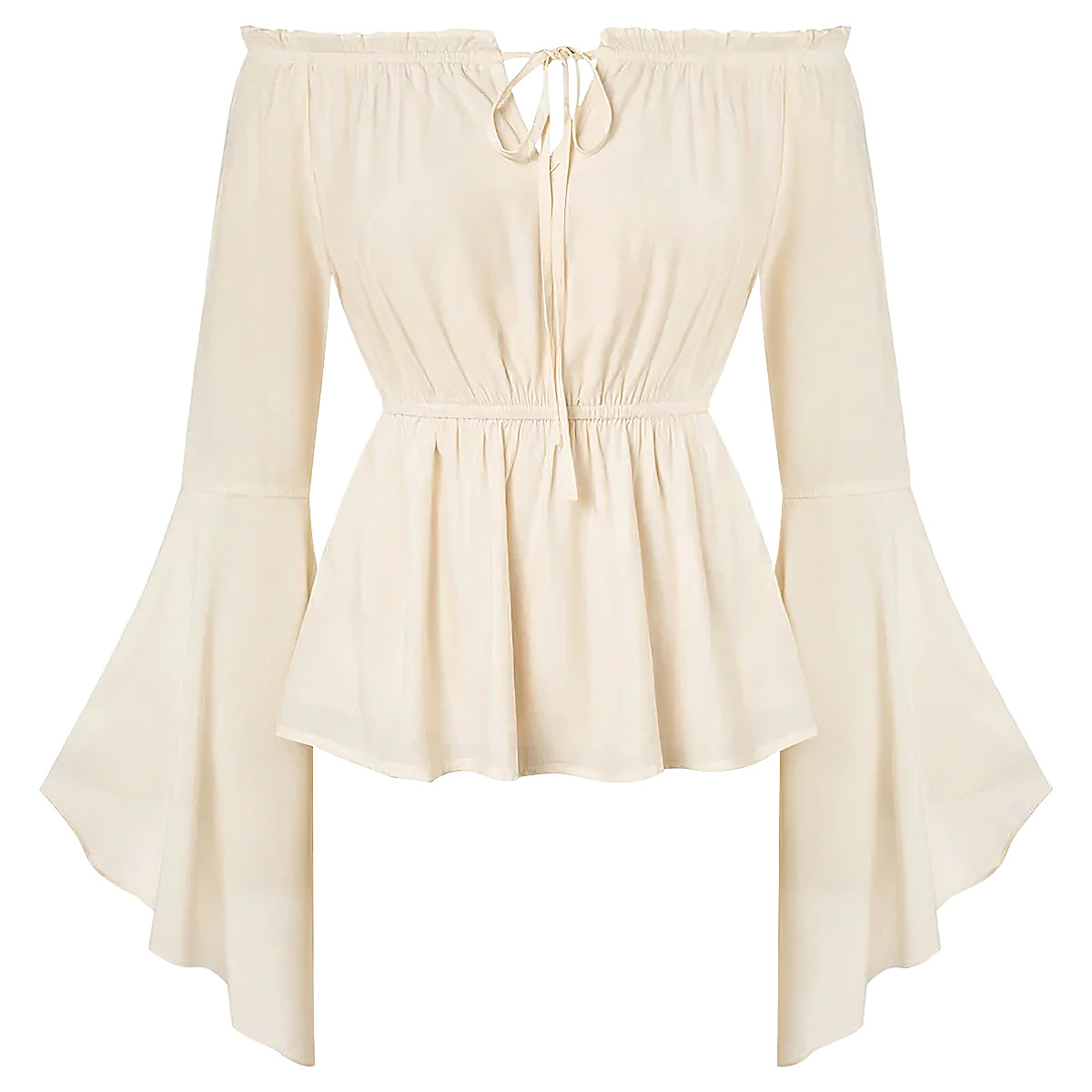 オフショルダー中世風コスチュームブラウス レディース ルネッ - Blouse Off Shoulder のレビューと価格