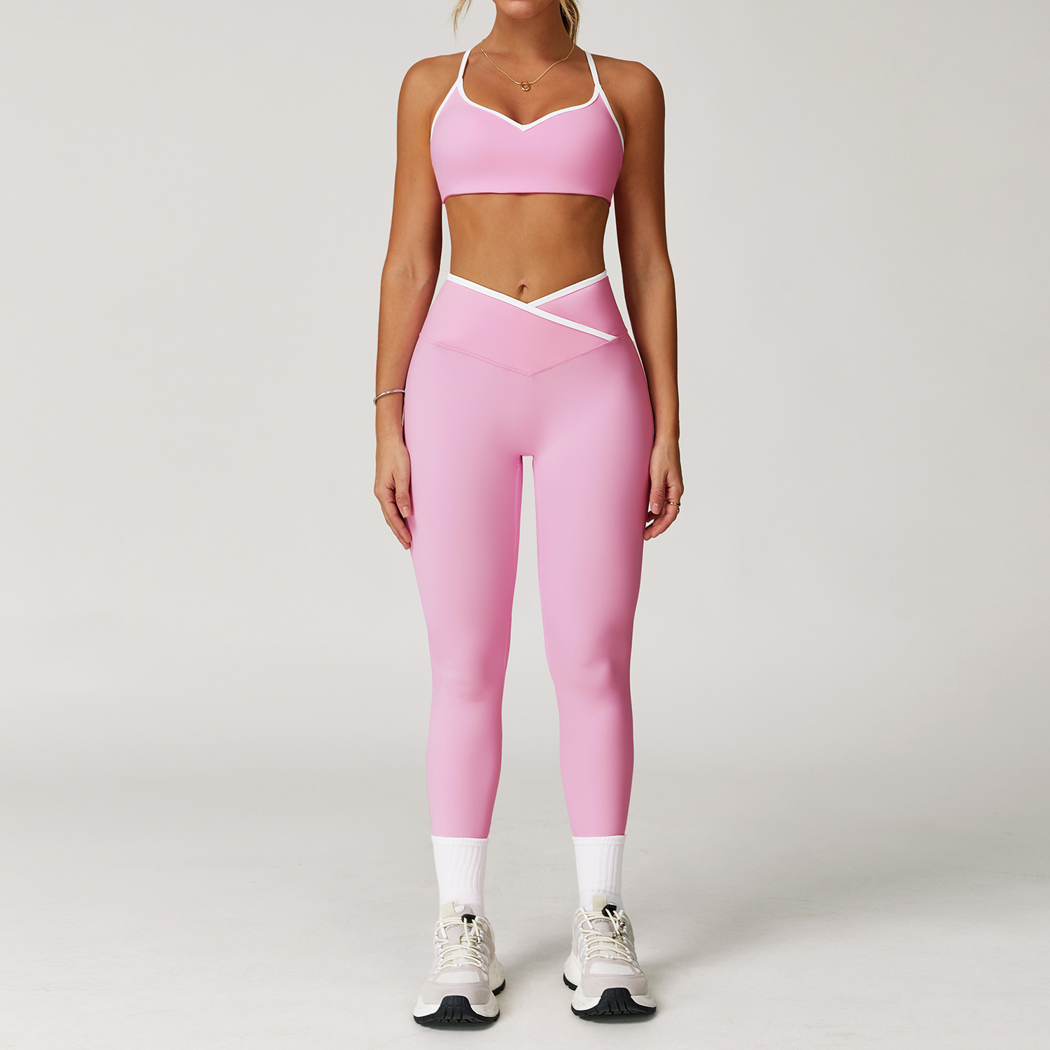 ジム下着女性のスポーツブラスポーツブラ汗防止通気性ヨガブラ耐 - Crop Top Crochet のレビューと価格