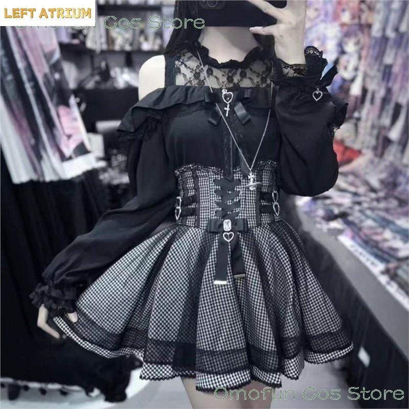 ジライ系ロリータドレススカートブラウス新秋日本エレガントレデ - Blouse Off Shoulder のレビューと価格