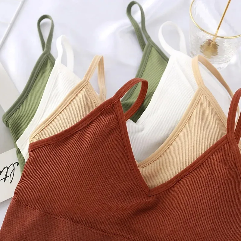 シームレスな女性プッシュアップブラジャー美しいバックブラジャ - Bralette Triangle Set のレビューと価格