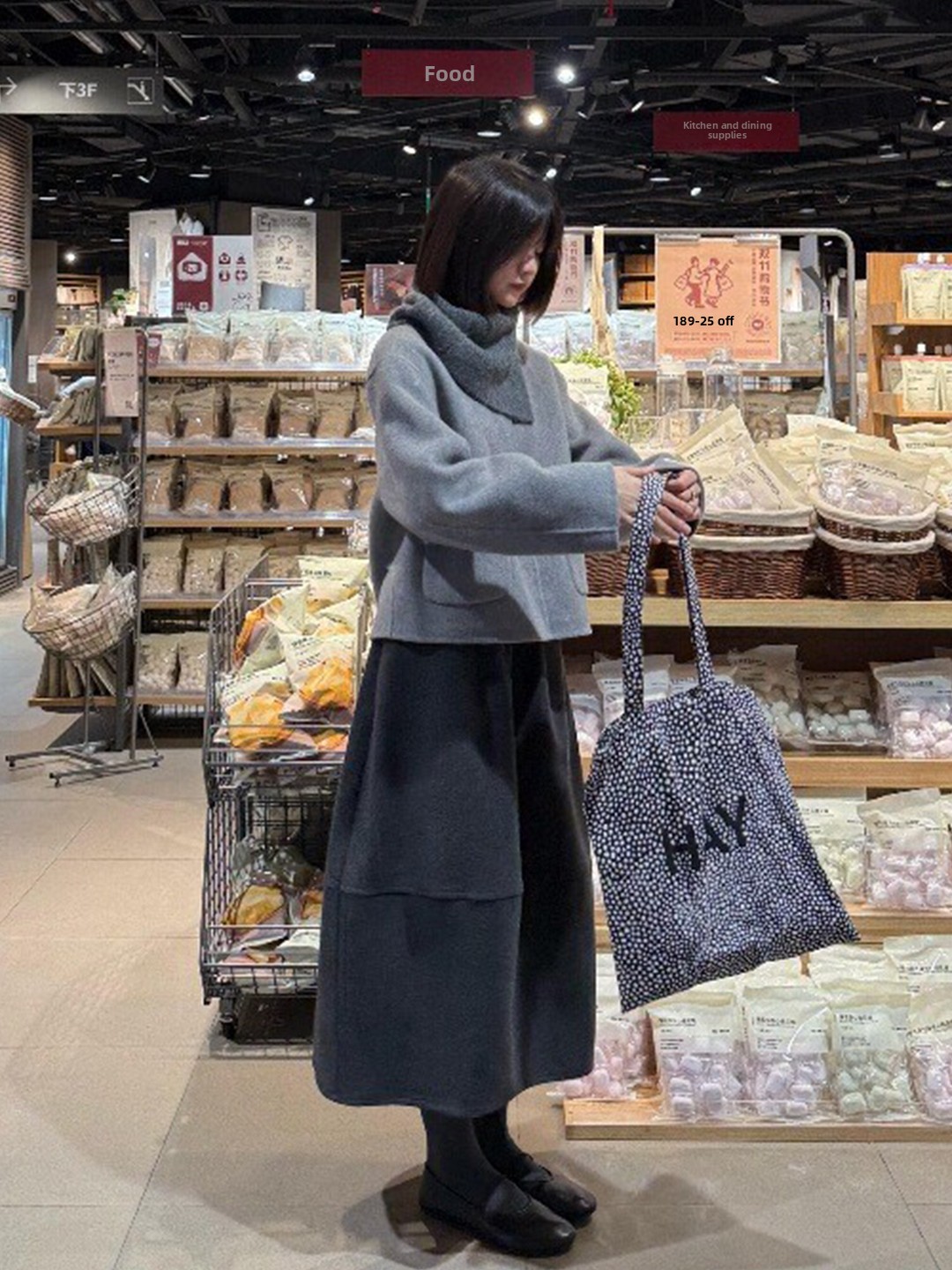 ハイウエスト花柄プリントハーフスカート女性用伸縮性ウエスト体 - Midi Skirt Floral のレビューと価格