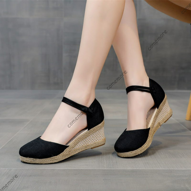 Comemore サンダルハイヒール夏の靴 2025 新しい - Wedge Espadrille Women のレビューと価格