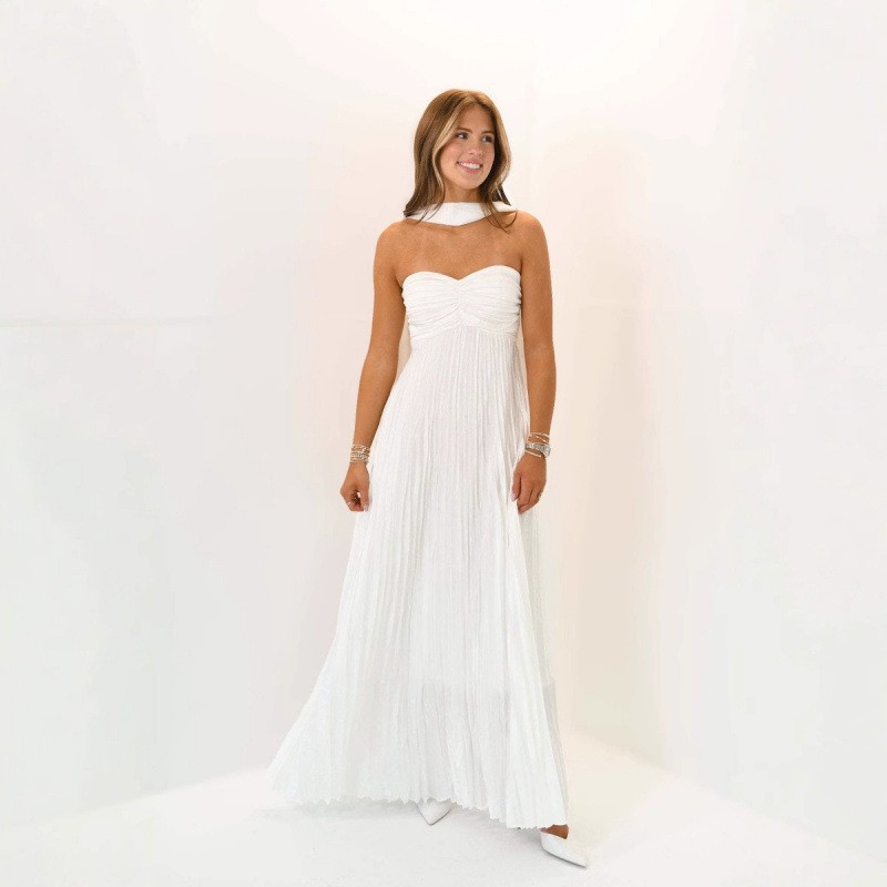 結婚式のゲストドレス エレガント パーティー プロム ロング - Maxi Dress Halter のレビューと価格