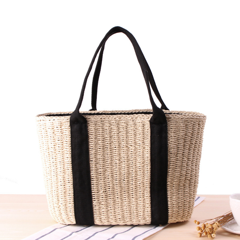 トレンディな女性のための籐のハンドバッグ,高級デザイナーのハ - Crochet Bag Raffia のレビューと価格