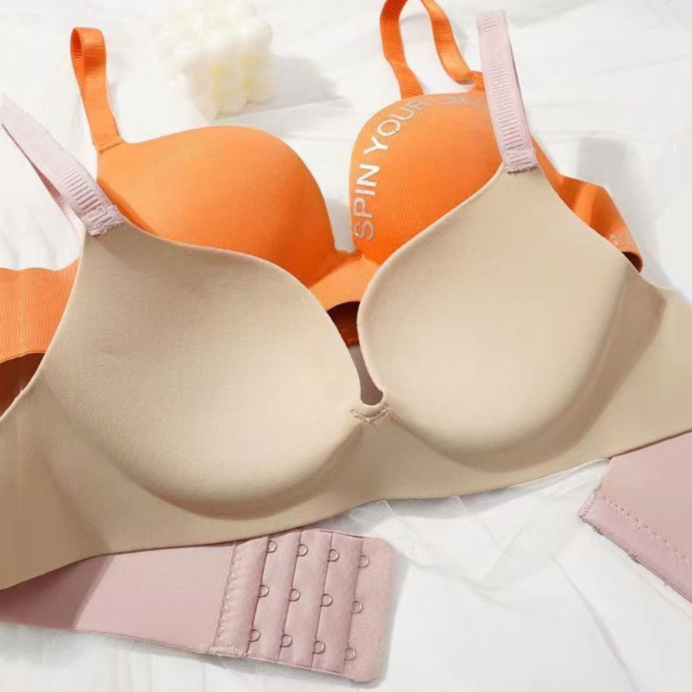 ファッションレターパターン女性用ディープVブラ、ノンワイヤー - Bralette Triangle Set のレビューと価格