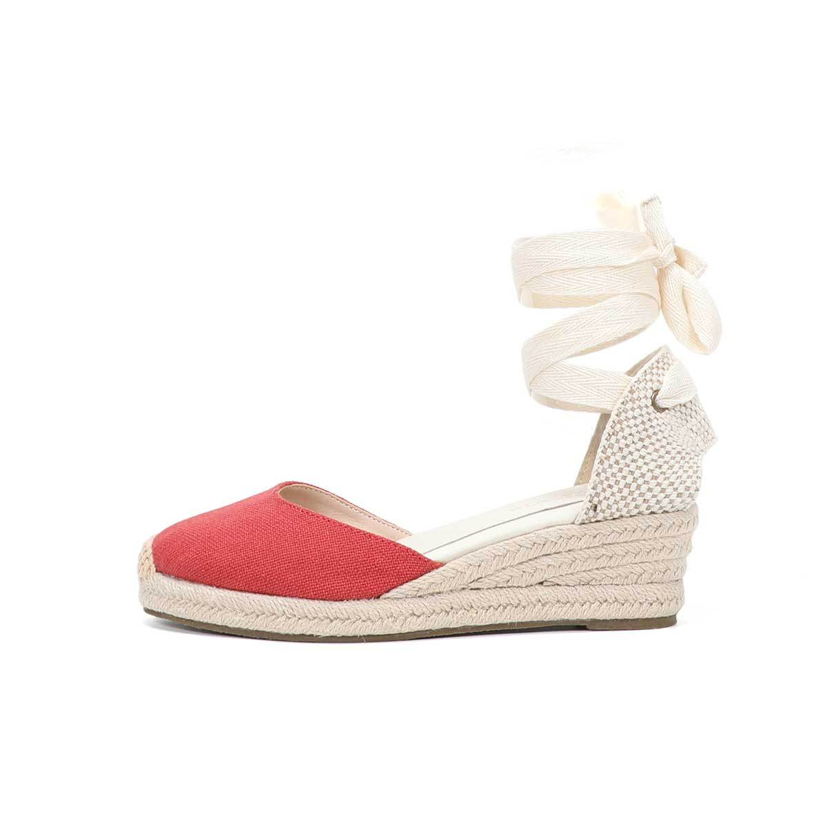 レディース ウェッジ エスパドリーユ レースアップ サンダル - Wedge Espadrille Women のレビューと価格