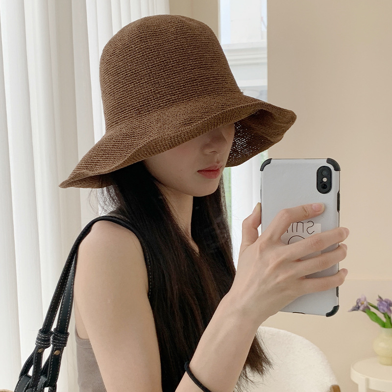 2025年新作 紙ストロー素材のつば広サンハット レディース - Hat Floppy Wide のレビューと価格