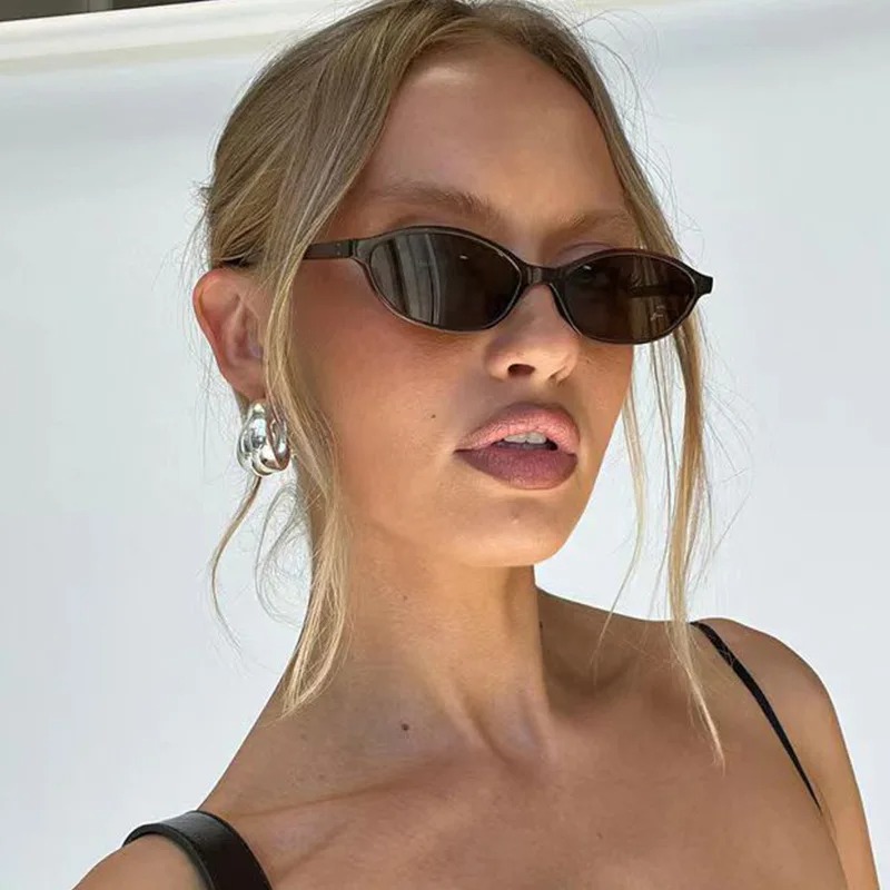 レトロオーバルフレームサングラスファッション女性トレンディな - Sunglasses Cat Eye のレビューと価格