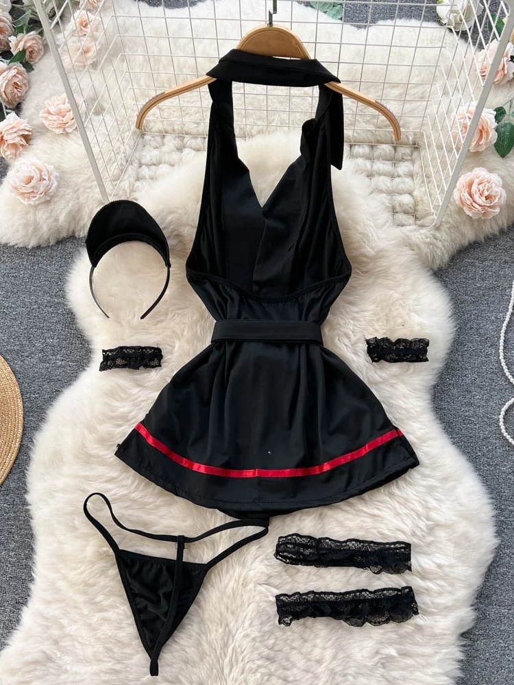 エロティックファッションセクシーなホルターランジェリードレス - Maxi Dress Halter のレビューと価格
