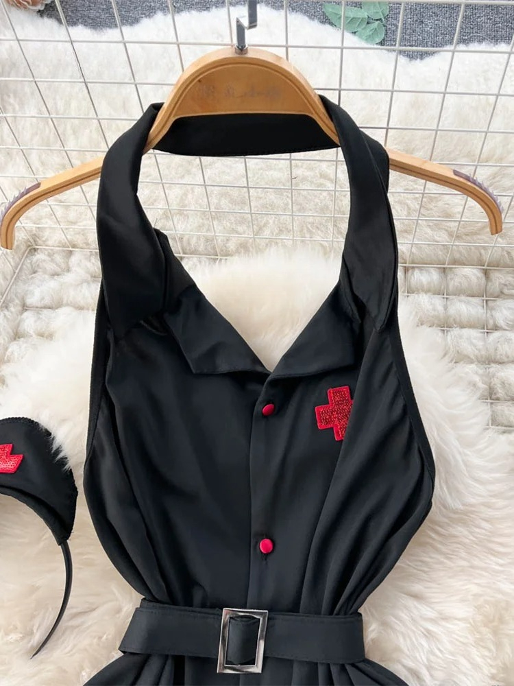 エロティックファッションセクシーなホルターランジェリードレス - Maxi Dress Halter のレビューと価格