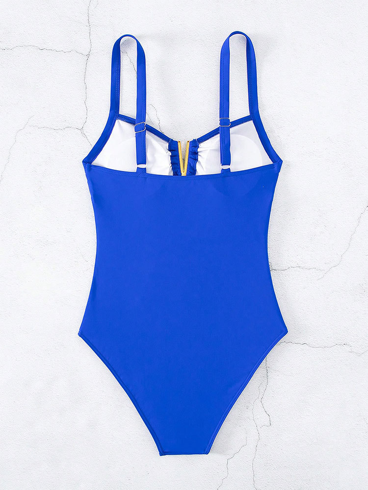 Cikini-女性のためのプレーンなルーチングVワイヤー水着 - Swimsuit Bikini Ruched のレビューと価格