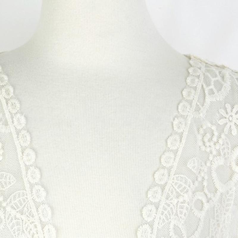 女性レースオープンフロントガリオカーディガンかぎ針編み花柄の - Kimono Sheer Floral のレビューと価格