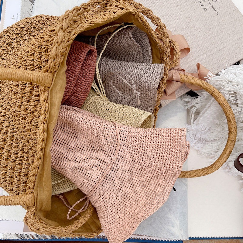 250g 薄紙ラフィアヤーン 手編みかぎ針編み 夏帽子 クラ - Crochet Bag Raffia のレビューと価格