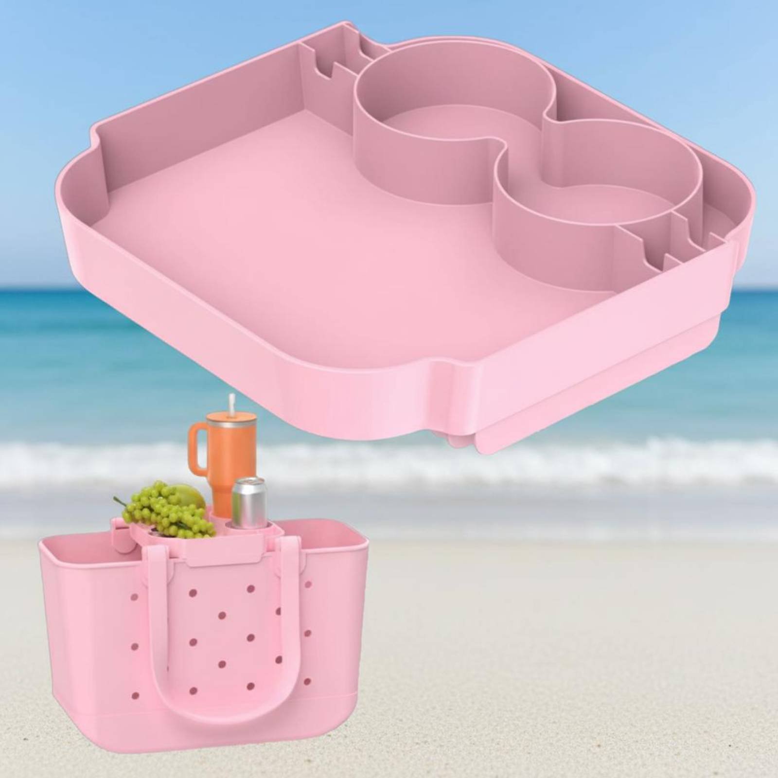 ビーチバッグトレイ 軽量トートバッグトレイインサート収納アク - Tote Bag Beach のレビューと価格
