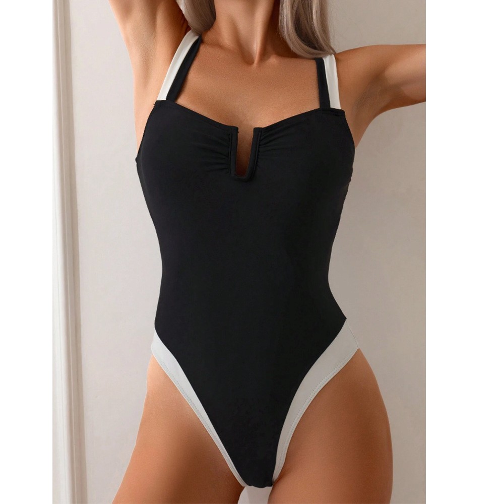 2026 ビキニ 女性用タンキニ ディープ V ネック ビキ - Swimsuit Bikini Ruched のレビューと価格