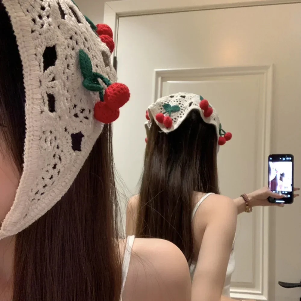 甘いフレンチパストラルスタイルの三角ヘッドバンド、手作りのク - Headband Summer Knit のレビューと価格