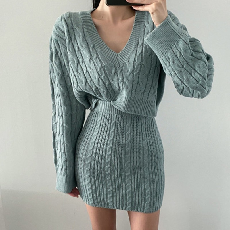 レディース無地韓国風ニットツーピースドレス、Vネックリネン柄 - Linen Dress Wrap のレビューと価格