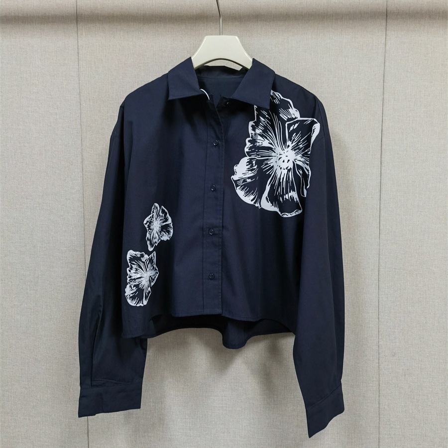 ロマンチックな白い花柄シャツとショートスカートセット春夏コッ - Romper Floral Print のレビューと価格