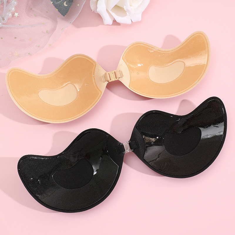 見えないストラップレス粘着ブラ、ストラップレスプッシュアップ - Bralette Triangle Set のレビューと価格