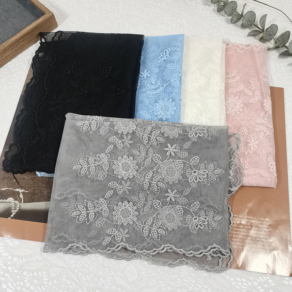 レースひまわりシルクスカーフ妖精気質ヘッドバンド夏薄型多用途 - Headband Summer Knit のレビューと価格
