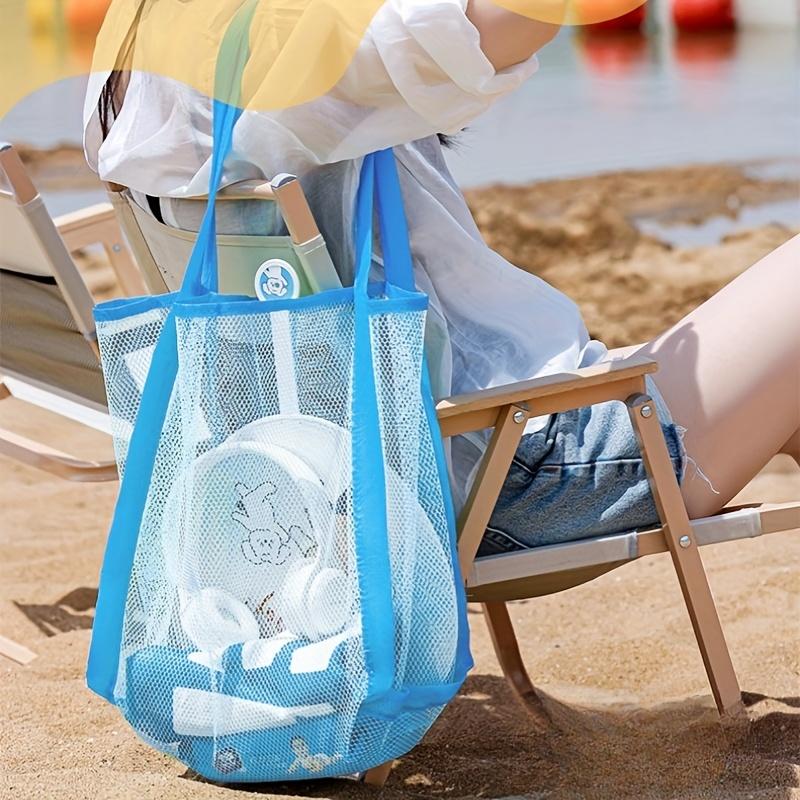 マルチカラー水泳用大型メッシュビーチバッグ、砂が入らないポー - Tote Bag Beach のレビューと価格