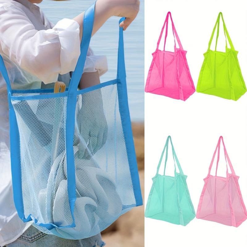 マルチカラー水泳用大型メッシュビーチバッグ、砂が入らないポー - Tote Bag Beach のレビューと価格